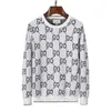 2023 Herrens designer tr￶jor Retro Dlassic Luxury Sweatshirt Men Arm Brev Broderi Rund hals Bekv￤m h￶gkvalitativ Jumper Fashion Cardigan f￶r kvinna