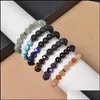 Facetado Facetado Árvore de Pedra de Vida de Pedra Facetada Torneira Ajusta Ajusta Tigre Agenda Braceletes de Crystal Yoga Pulseira Pulseira para Wom Dhrsp