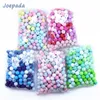 Baby Teethers Toys Joepeada 300Pcs/lots 12mm Round Silicone Teething Beads Food Grade Rodents For DIY Necklace Teether 221109