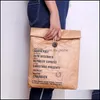 Сумки для обеда Dupont Kraft Paper Souck Сумка для блюд многоразовый хранение ящик для хранения продуктов.