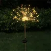 Solar LED Light Outdoor 90/120/150 Firework Lawn Lamps Garden Year 2023 Juldekor för hemmet