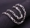 Chains Pure Silver 7mm Thick S925 Sterling 925 Jewelry Punk Style Men's Necklace