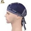 Hoeden dames mannen katoen schedel petten paisley bandanas headwear unisex fiets fietsen hoed durag do rag cap amoeba piraat fiets haaraccessoires ysj45