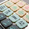 Baking Tools Father's Day Cookie Decorating Stencil Fondant Frosting Biscuit Mold Butter Embosser Fandont Cutter