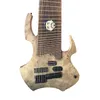 Musical Instrument Burl Flame Top High Electric Guitar Quality 18-string Electric Bass Mahogany Xylophone Body Rose Wood Fingerboard 6 Strings