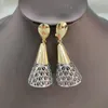 Necklace Earrings Set Italian Gold Plated Jewelry Luxury Beads Drop And Pendant 2Pcs For Women Weddings Party Bohemia Gifts