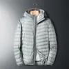 Męska Down Parkas Winter Fashion Brand Ultra Light Duck Jacket Męs