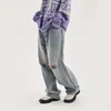 Kot pantolon düz kot kadın delikleri mikro elastik 2022 Sonbahar ve kış