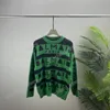 Xinxinbuy Hommes Designer Sweat à capuche Pull Stripe Lettre Jacquard Imprimer Paris Coton Femmes Noir Blanc Vert S-2XL