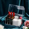 Sieradenzakken acryl katoenen pads lippenstifthouder organisator swab balls dispenser puff doos wimper opslag stofdichte cosmetische kussen container