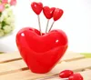 مفيدة لطيفة الحب قلب فاكهة شوكة المنزل فائدة الفولاذ المقاوم للصدأ شوكة