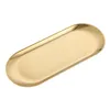 Küchengerichte Edelstahl Oval Silber Gold Essschild Nuss Obstkuchenschale Schmuckkosmetik Organizer