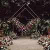 Party Decoration Csfsima 6.56ft Diamond Wedding Arch Flower Frame Backdrop Stand Decor Metal Props