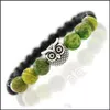 Perlé Nouveau Hibou Pierre Naturelle Perles Bracelet Bracelet Pour Hommes Femmes Yoga Lava Bijoux Accessoires De Mode Amoureux Will Et Sandy Drop De Dhxf9