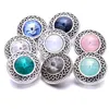 Charms Colorf Sier Color Snap Button Charms Flower Women Jewelry Findings Pet Loved Rhinestone 18Mm Metal Snaps Buttons Diy Bracelet Dhaiv