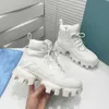 Mens Cloudbust Thunder Sneakers Dam Stickad Tyg Sko Låg Topp Hög Topp Plattform Skor Lätt gummisula 3D Trainers Löparskor Stor storlek Nya färger med box NO338