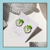 Stud Cute Girls Orecchini a bottone Coreano Peach Heart Orecchini acrilici per le donne 925 Sier Ear Nail Fashion Jewelry Drop Delivery all'ingrosso Dhhg0