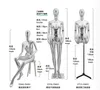 4style Whole Body Electroplating Female Hand Jewelry Packaging Mannequin Props Women Clothing Store Display Stand Sitting Posture Model E016