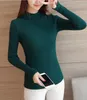 Women's Sweaters 9 Colors Autum Winter Women Ladies Long Sleeve Turtleneck Slim Fitting Knitted Lace Sweater Femme Korean Pull Stretched