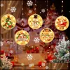 Christmas Decorations Xmas Pendant Led Light String 1 6X0 65M Merry Christmas Tree Window Hanging Lighted Curtain Lights Drop Delive Dhpeg