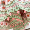 فستان مصمم العلامة التجارية ملونة مزاجية حامل طوق طباعة الأكمام المضيئة