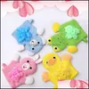 Bath Brushes Sponges Scrubbers Baby Bathroom Towel Bath Gloves With Flowers Cartoon Doublesided Kids Shower Brush Flower Drop Del Dh7Ke