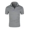 Summer Quick Dry Men's Golf Breathable Polo Shirts Business Casual Short Sleeve Tops Fit Golf Wear Men's Lapel T-Shirts
