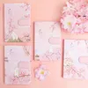 Mignon rose Sakura créatif boucle magnétique livre à main cahier épaissi Journal Journal de voyage bureau fournitures scolaires