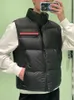 Piumino da uomo Parka nero Piumino Gilet Autunno Inverno Uomo Colletto alla coreana Cappuccio nascosto Anatra impermeabile Gilet senza maniche ZN162 221110