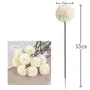 Decorative Flowers 5Pcs Silk Hydrangea Vase For Home Room Decor Wedding Bouquet Outdoor Garden Bridal Accessories Clearance Artificial