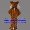 Brown Wolf Coyote Jackal Dhole Fox Mascot Costume Cartoon Character Early Childhood Teaching Anniversary Of The Activity zx698