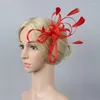 Copricapo Fascinator Copricapo di piume Fascia per capelli Cappello da donna Cena Chiesa Molti colori tra cui scegliere