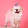 Собачья одежда 2pcs/Set Pet Tutu юбка для пачки милый костюм для вечеринки с короной повязкой для платья на день рождения