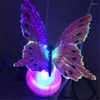 Nachtlichter Leuchtendes romantisches LED-Licht Schmetterlingsförmige Schreibtischlampe Home Holiday Party Schlafzimmer Dekoratives Geschenk US EU Plug332l