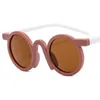 Children Sunglasses Fashion Kids Sun Glasses Round Frame Adumbral Anti-UV Spectacles Retro Eyeglasses Ornamental