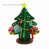 Giocattolo di Natale Albero di Natale fai-da-te Pacchetto di materiale fatto a mano non tessuto creativo per bambini feltro decorazione tridimensionale dell'albero di Natale L221110