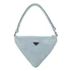 Purse popular bag women's 2022 new Triangle standard rivet sling one shoulder underarm Bag triangle bag