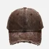 Ball Caps 2022 Vintage Washed Cotton Baseball Cap Fashion Hole Designer Sun Hats For Women Girl Spring Autumn Snapback Hat