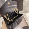 حقيبة مصممين لولو فاخرة النساء Lambbskin Leather Crossbody أكياس البذيء أزياء الجينز الكلاسيكية الكتف أكياس التسوق السيدات محفظة حقيبة اليد الاجتماعية