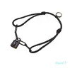 Bracelets à breloques Mens Designer Bracelet Fashion Hand Rope Locks Black Chain Link
