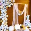 Decoração de festa para a festa para o arqueiro de casamentos de casamento ao ar livre Decoração de banquete de banquetes APres de prateleira de metal arcos de balão