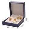 Bolsas de joyería Caja de regalo de cuero de PU para pulsera Collar de perlas Anillo Pendientes Contenedor Organizador de baratijas Bandeja de exhibición