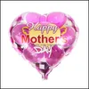 Andere Event Party Supplies Neue Vater und Mutter Liebe Herzform Mama Luftballons Happy Mothers Day Aluminiumfolienballon Festival G Dhs3C