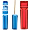 kit de fumée magasin de fumée Broyeur de tabac en plastique Accessoires pour fumeurs multifonctions rouleau de cône pré-rouleau Pots d'herbes sèches pour cigarettes Kit de stockage de 6 tubes de remplissage 2 en 1