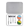 Accessori Rosineer Decarbossilazione Kit di strumenti per capsule set di utensili da tampone in acciaio inossidabile unghie in titanio per asciutto bong d'acqua di tabacco