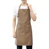 Grembiuli Grembiule da cucina in cotone Baking House Pocket Cooking Bib Chef Accessorio