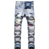 Jeans masculinos de jeans de designer masculino de designer de jeans masculinos Renpuled Ripped Biker Slim Fit Motorcycle Denim para Men S da moda Jean Mans Pants servir Hommes #822