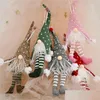 Christmas Decorations Christmas Hanging Faceless Ornament Led Light Glowing Pendant Merry Tree Long Leg Doll Decoration Drop Deliver Dhqwm