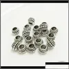 Metals Metals Jewelry Loose Beads Charm Big Hole Metal Bead For Pandora European Bracelet And Necklace Necklaces Fashion Diy Drop Del Otky9