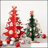 Christmas Decorations Wooden Christmas Tree Diy Sturdy Desktop Ornament Year Toy Drop Delivery Home Garden Festive Party Supplies Dhesr